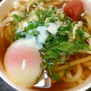 梅温玉冷やしうどん